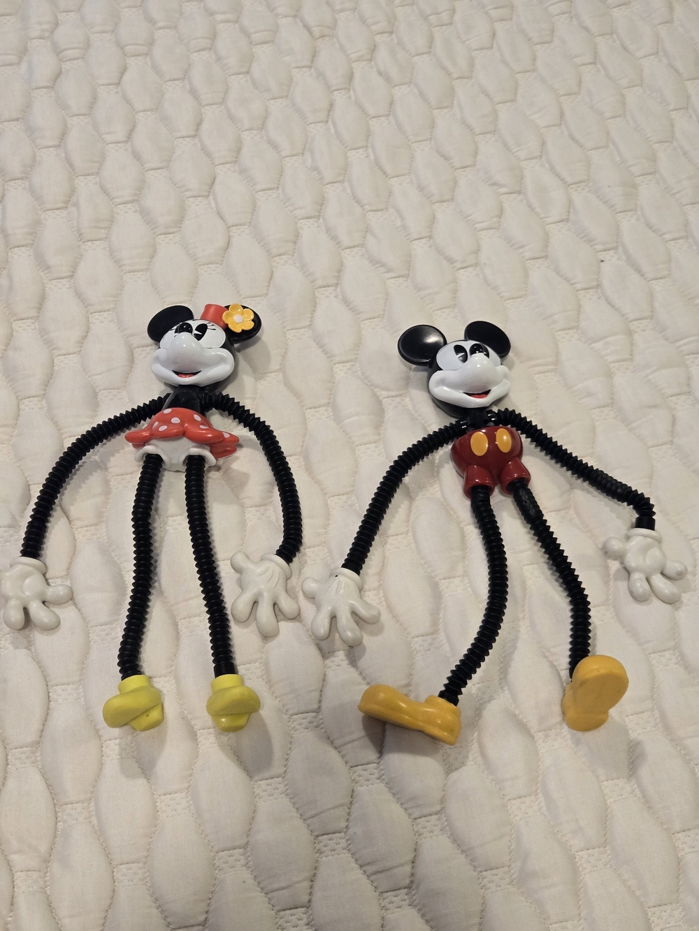 Disney Parks Mickey & Minnie Fidget Toys Pullable Arms And Legs Black Red White